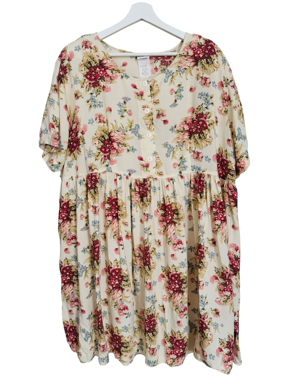 Sostanza Vintage 80’s Floral Babydoll Dress